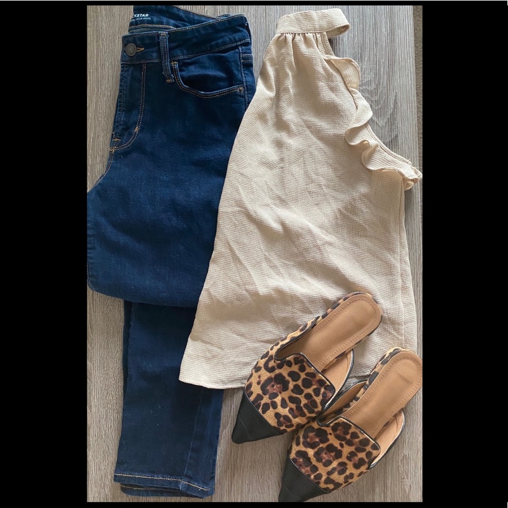 High Neck Ruffle Tank